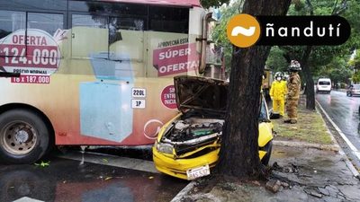 Triple choque en Asunción deja dos heridos | Ñanduti