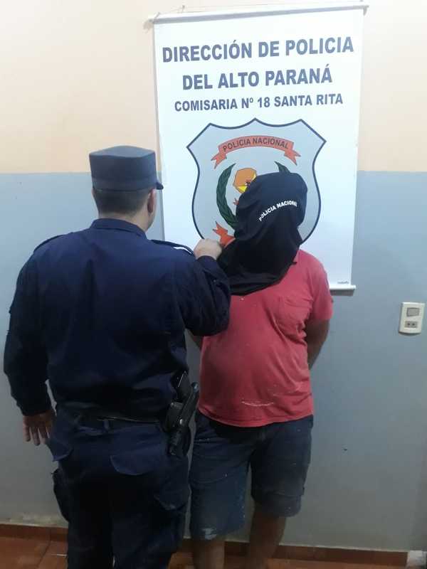 Sujeto fue preso por agredir a su pareja en Santa Rita - La Clave