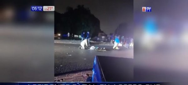Un hombre muere en accidente sobre Acceso Sur | Noticias Paraguay