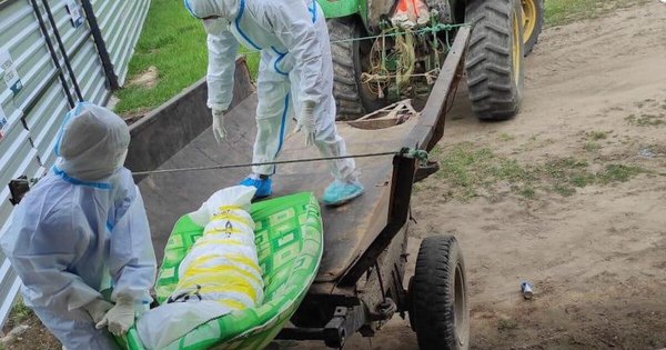 La Nación / La imagen que no queríamos ver: así enterraron a un fallecido por COVID-19