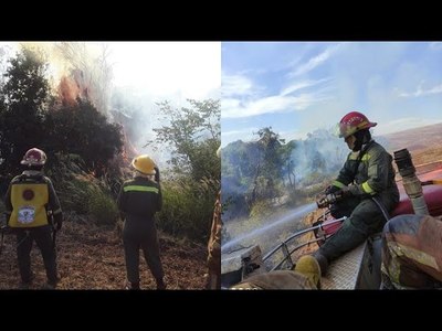 CAPITÁN MIRANDA: INCENDIOS EN SIMULTÁNEO SOBRE PASÓ CAPACIDAD DE BOMBEROS