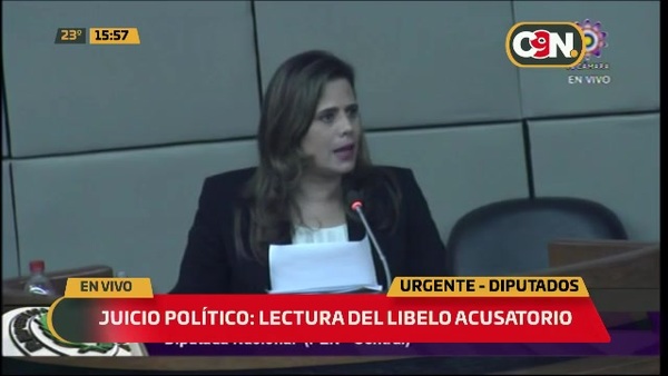 Juicio Político: Libelo acusatorio a Hugo Velázquez - C9N