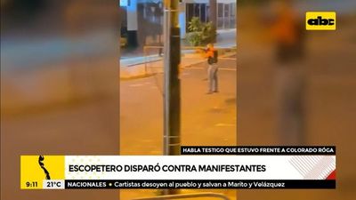 Identifican a escopetero que efectuó disparos contra manifestantes, es un policía - Nacionales - ABC Color