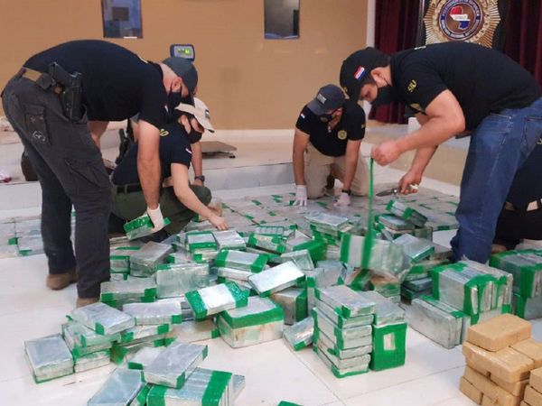 Cocaína incautada por Senad en Fuerte Olimpo totalizó 574,4 kilos