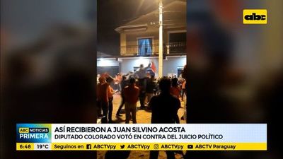 Hurreros recibieron con gritos y música a diputado que salvó a Abdo - ABC Noticias - ABC Color