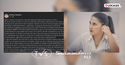 TITULAR DE LA VII REGIÓN SANITARIA RESPONDIÓ A QUIENES LA CRITICARON POR VIAJAR AL EXTRANJERO