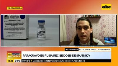 Estudiante paraguayo en Rusia recibió dosis de Sputnik V - ABC Noticias - ABC Color