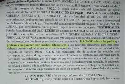 Juzgado desmiente versión de familiares de hombre denunciado por prestación alimentaria | Radio Regional 660 AM