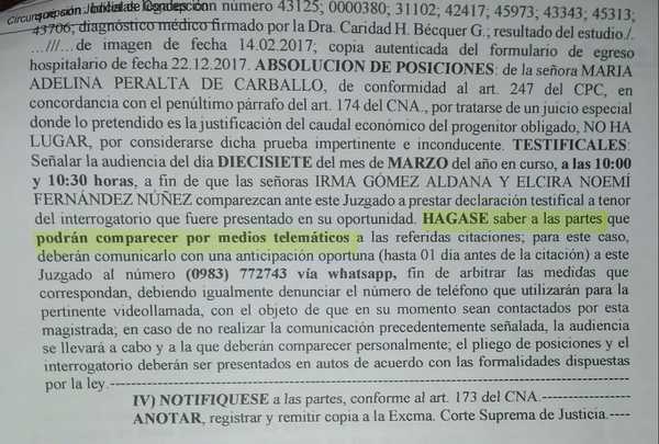 Juzgado desmiente versión de familiares de hombre denunciado por prestación alimentaria | Radio Regional 660 AM