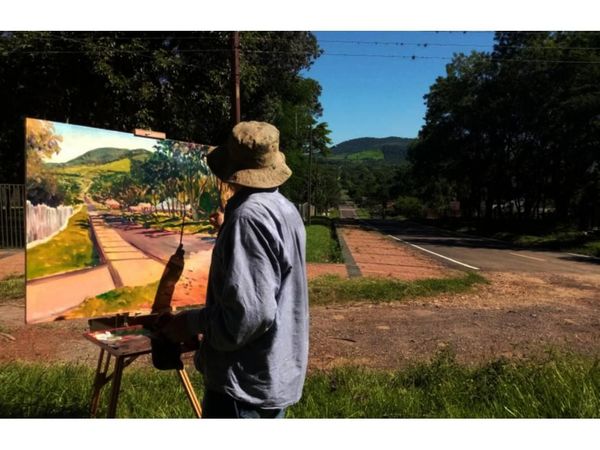Pintando Paraguay, de la mano del artista Juan de Dios Valdez