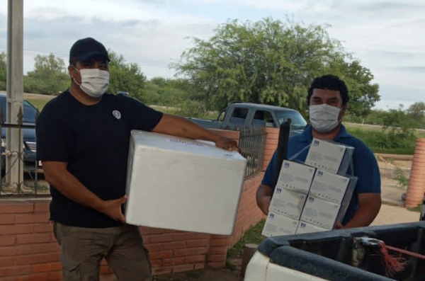 Llegaron otras 650 vacunas más contra el COVID-19 a Boquerón
