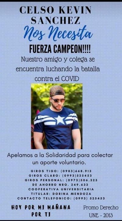Maratón solidario para ayudar a un enfermo de COVID-19 - ABC en el Este - ABC Color