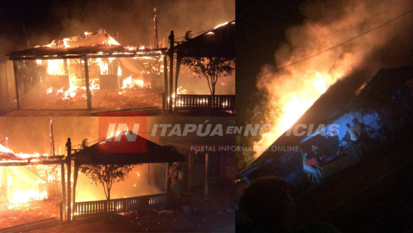 AHORA: INCENDIO DE GRAN MAGNITUD AFECTA A VARIAS VIVIENDAS EN CRUCE KIMEX