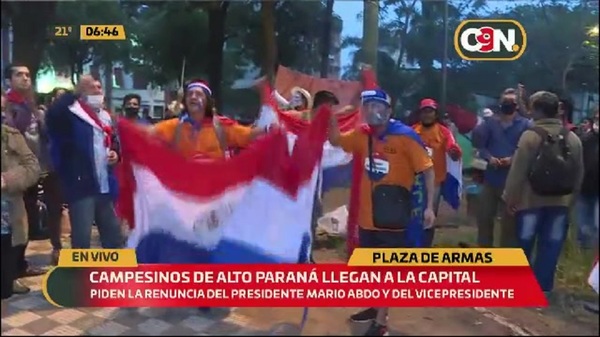 Pobladores de Alto Paraná llegaron a la capital para manifestarse - C9N