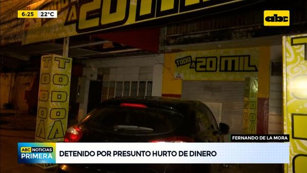 Detenido por presunto hurto de dinero - ABC Noticias - ABC Color