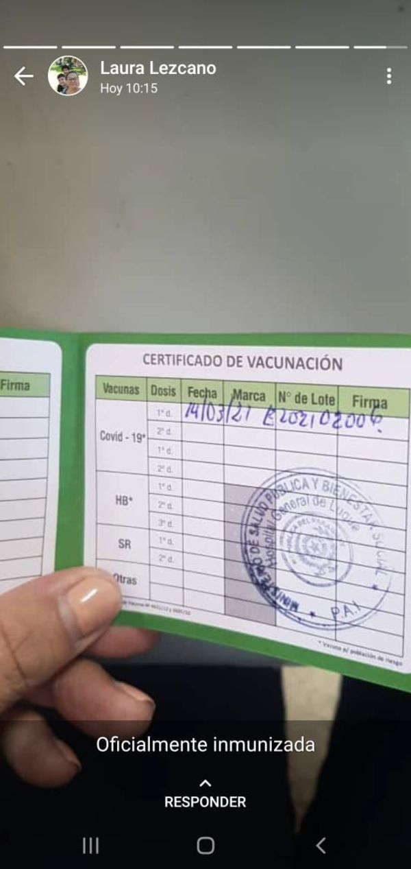 Hospital de Luque: Denuncian aplicación de vacuna antiCOVID a personal que supuestamente no es de primera línea - Nacionales - ABC Color