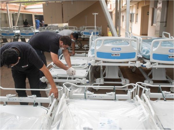 Transforman sala común en área de UTI en el Hospital Nacional de Itauguá