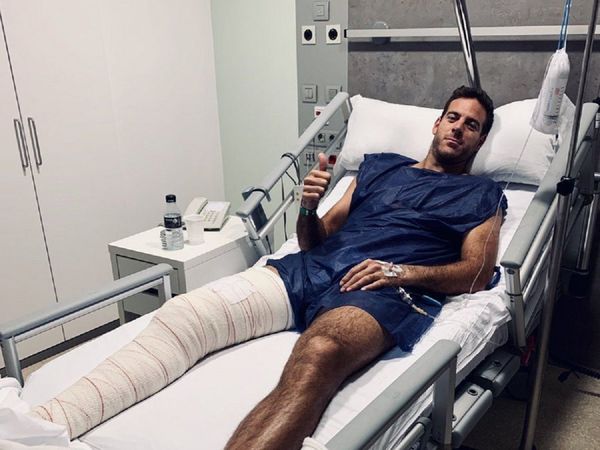 Del Potro se operará la rodilla por cuarta vez en menos de tres años