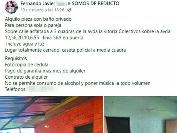 No bajarle al chupi es requisito en alquileres
