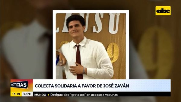 Realizan colecta solidaria a favor de José Zaván - ABC Noticias - ABC Color