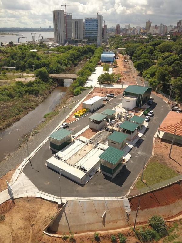 Inauguran primera planta de tratamiento de aguas residuales de Asunción - Nacionales - ABC Color