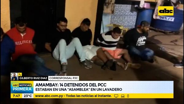 14 miembros del PCC detenidos en Amambay - ABC Noticias - ABC Color