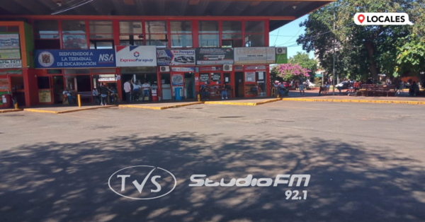 NULO MOVIMIENTO EN TERMINAL DE ENCARNACIÓN