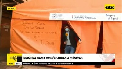 En plena oleada de COVID, instalan carpa que favorece a la aglomeración - Nacionales - ABC Color