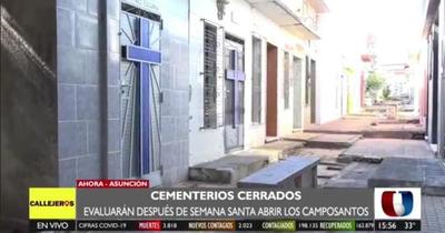 Cementerios permanecerán cerrados desde el lunes 29 de marzo