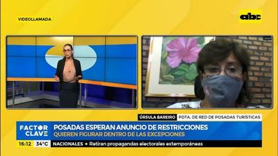 Posadas esperan anuncio de restricciones - Factor Clave - ABC Color