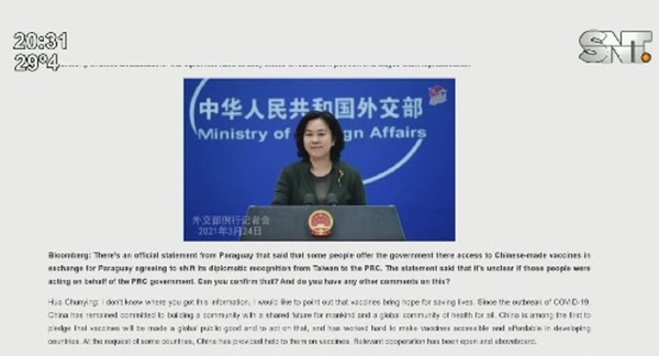 Vacunas anticovid: Cancillería China respondió sobre Paraguay - SNT