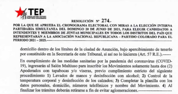Municipales coloradas: precandidaturas deben inscribirse entre el 22 de enero y el 8 de febrero - El Trueno