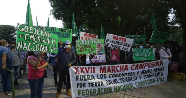 La Nación / Campesinos realizan su tradicional marcha esta mañana