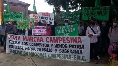 Con pedido de renuncia de Mario Abdo, inicia hoy la vigesimoséptima marcha campesina - Megacadena — Últimas Noticias de Paraguay