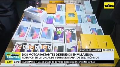 Dos detenidos tras millonario robo en Villa Elisa