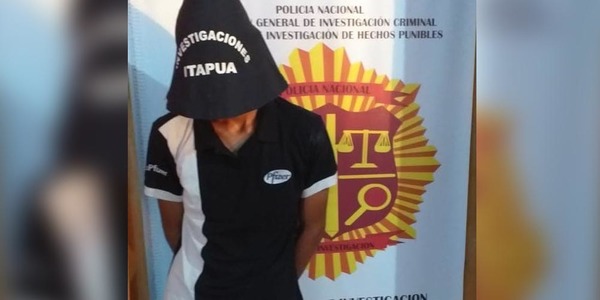POLICÍA IDENTIFICA Y DETIENE A SUP. AUTOR DE HURTO AGRAVADO EN ENCARNACIÓN 