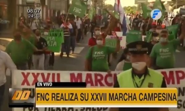 FNC realiza su XXVII marcha campesina - Telefuturo