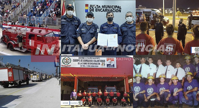 BOMBEROS DE ENCARNACIÓN, 41 AÑOS DE SERVICIO.