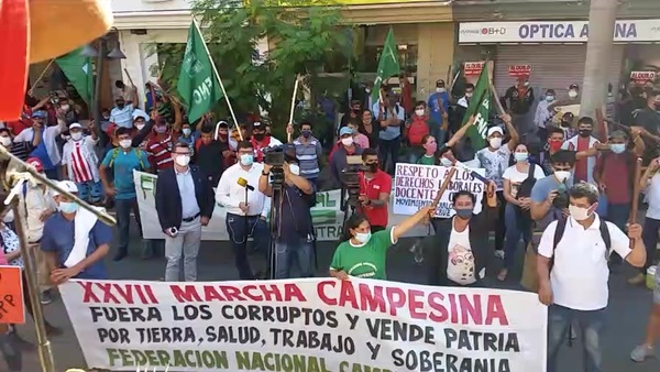 Reclamos en modo covid: En Asunción y 9 ciudades cabeceras, campesinos realizan su tradicional marcha - ADN Digital