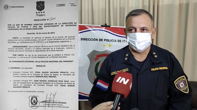 GERMÁN REAL DEJA DE SER DIRECTOR DE POLICÍA EN ITAPÚA