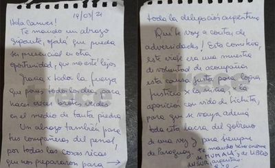 Diario HOY | Las cartas a Carmen Villalba: hablan de “estado criminal” y “echar al gobierno”