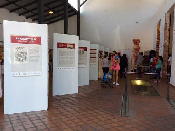 Hasta las 13:30 de hoy se puede visitar muestra "Paraguay 1869, un País en Guerra » San Lorenzo PY