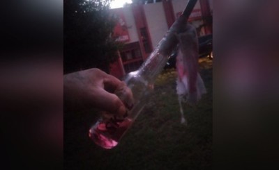 Encuentran mochila con “Bombas molotov” en seccional colorada