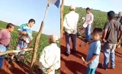 Diario HOY | Sojero brasileño amenaza con arma a indígenas: “Este va a ser su remedio”