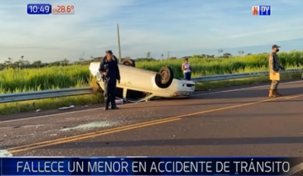 Adolescente de 13 años fallece en accidente rutero