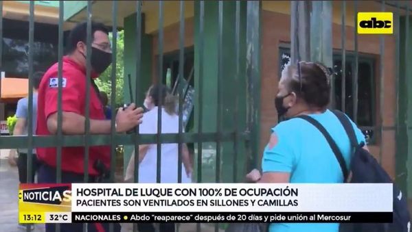 Hospital de Luque: pacientes de COVID-19 son internados en sillas y camillas por falta de camas - Nacionales - ABC Color