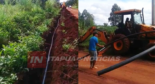 GOBERNACIÓN DONA 1000 METROS DE CAÑOS A COMISIÓN PRO AGUA POTABLE DE SAN BLAS INDEPENDENCIA