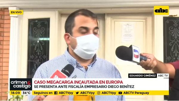 Caso megacarga incautada en Europa: Se presenta ante fiscalía empresario Diego Benítez - Crimen y castigo - ABC Color