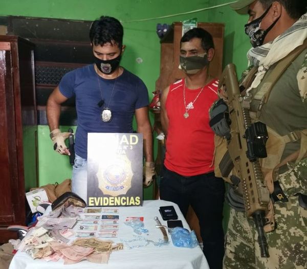 Senad allanó una casa en Encarnación dónde se vendía crack