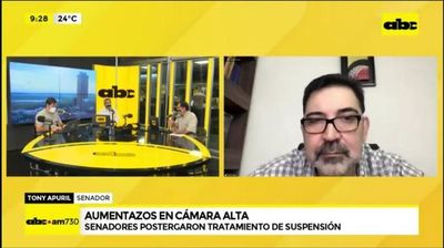 Aumentazos en Senado: Apuril dice que propuesta debe reverse y Salomón debe presentar plan alternativo a bancadas - No tiene nombre - ABC Color